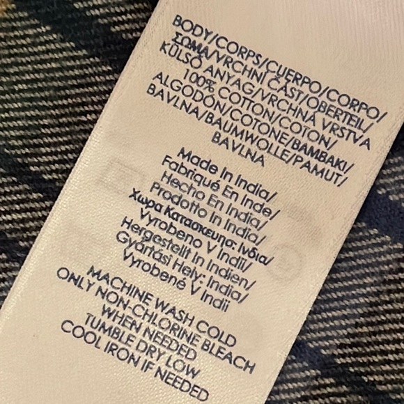 CHAPS Tartan 💯 Cotton Shacket Sz. MD - Picture 14 of 16